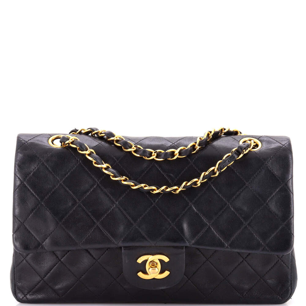 Chanel Medium Vintage Classic Double Flap Bag Quilted Lambskin